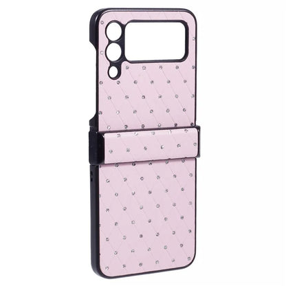 For Samsung Galaxy Z Flip3 5G Case Leather + PC Hinge Protection Phone Cover Sparkle