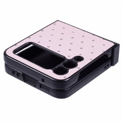 For Samsung Galaxy Z Flip3 5G Case Leather + PC Hinge Protection Phone Cover Sparkle