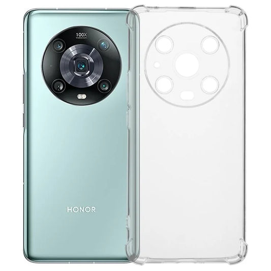 For Honor Magic4 Pro 5G Case TPU Clear Phone Cover with Four Corner Reinforced