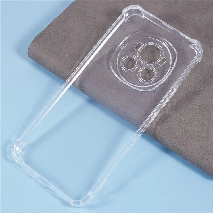 For Honor Magic6 5G Clear Soft TPU Phone Cover Four Corner Reinforced Protective