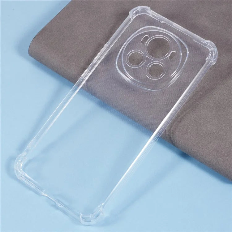 For Honor Magic6 5G Clear Soft TPU Phone Cover Four Corner Reinforced Protective