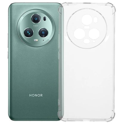 For Honor Magic5 Pro Clear Soft TPU Phone Cover Four Corner Reinforced Protective