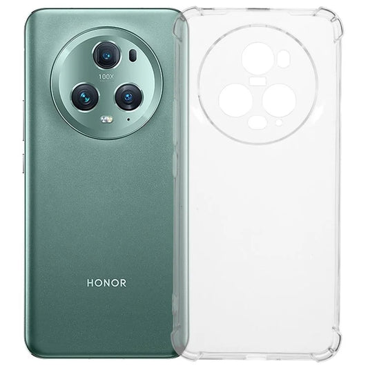 For Honor Magic5 Pro Clear Soft TPU Phone Cover Four Corner Reinforced Protective