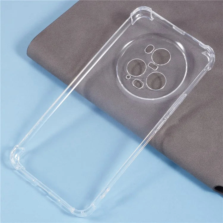 For Honor Magic5 Pro Clear Soft TPU Phone Cover Four Corner Reinforced Protective