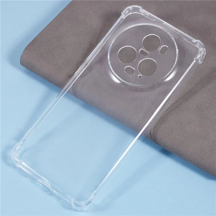 For Honor Magic5 Pro Clear Soft TPU Phone Cover Four Corner Reinforced Protective