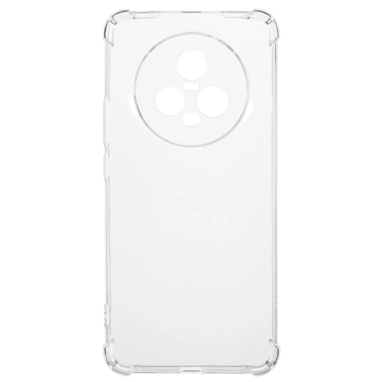 For Honor Magic5 Clear Case Four Corner Reinforced Protective Soft TPU Phone Cover