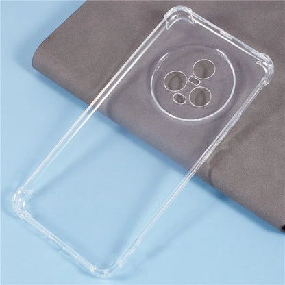 For Honor Magic5 Clear Case Four Corner Reinforced Protective Soft TPU Phone Cover