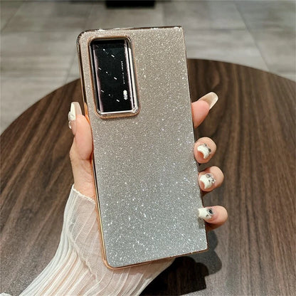 For Honor Magic V2 5G Case Anti-Drop Bling Glitter Hard PC Phone Cover