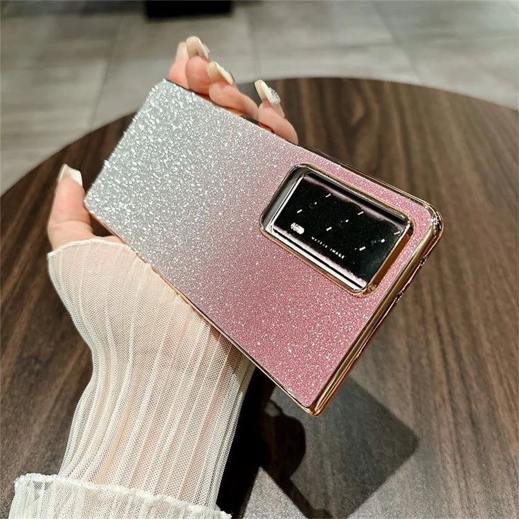 For Honor Magic V2 5G Case Anti-Drop Bling Glitter Hard PC Phone Cover