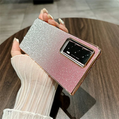 For Honor Magic V2 5G Case Anti-Drop Bling Glitter Hard PC Phone Cover