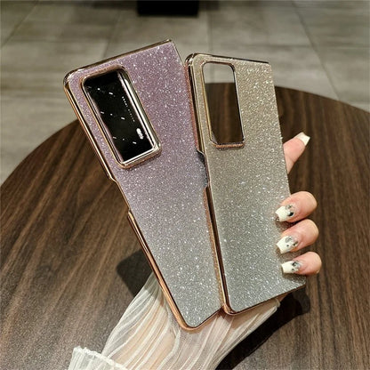 For Honor Magic V2 5G Case Anti-Drop Bling Glitter Hard PC Phone Cover