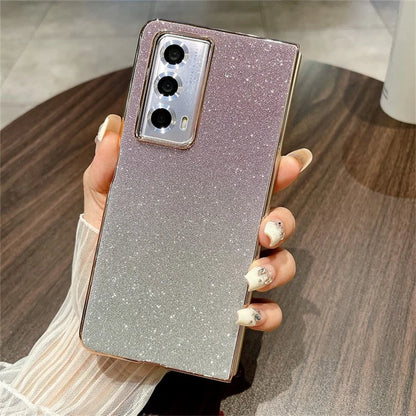For Honor Magic Vs2 5G Case Sparkling Glitter Hard PC Phone Cover