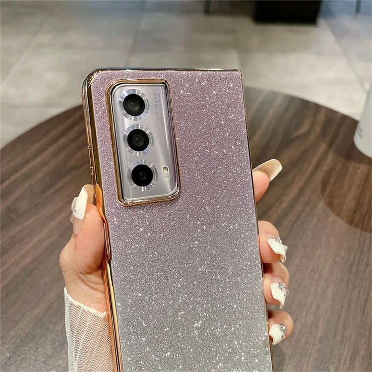 For Honor Magic Vs2 5G Case Sparkling Glitter Hard PC Phone Cover