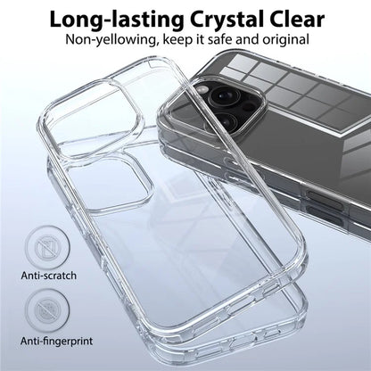 For iPhone 16 Pro Max Clear Case Shockproof Acrylic + TPU Phone Cover