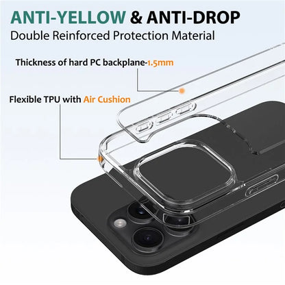 For iPhone 16 Pro Max Clear Case Shockproof Acrylic + TPU Phone Cover