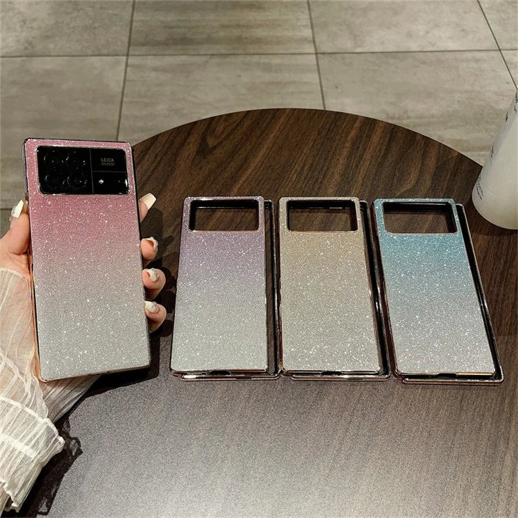 For Xiaomi Mix Fold 3 5G Case Bling Glitter Shockproof Hard PC Phone Cover