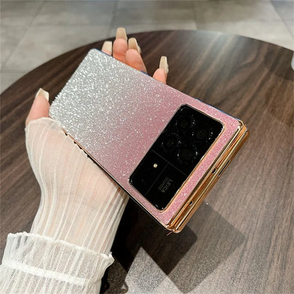 For Xiaomi Mix Fold 3 5G Case Bling Glitter Shockproof Hard PC Phone Cover