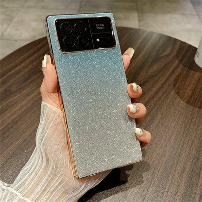 For Xiaomi Mix Fold 3 5G Case Bling Glitter Shockproof Hard PC Phone Cover