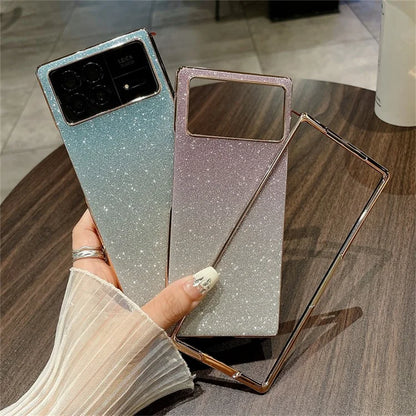 For Xiaomi Mix Fold 3 5G Case Bling Glitter Shockproof Hard PC Phone Cover