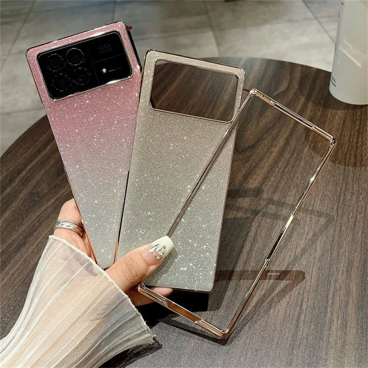 For Xiaomi Mix Fold 3 5G Case Bling Glitter Shockproof Hard PC Phone Cover