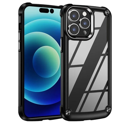 For iPhone 16 Pro Case PC + TPU Shockproof Anti-Scratch Phone Cover