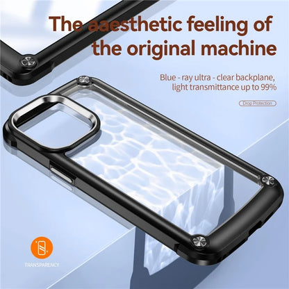 For iPhone 16 Pro Case PC + TPU Shockproof Anti-Scratch Phone Cover