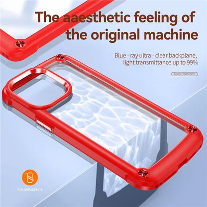 For iPhone 16 Pro Case PC + TPU Shockproof Anti-Scratch Phone Cover