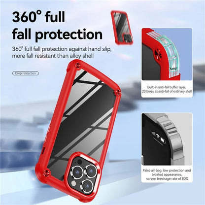 For iPhone 16 Pro Case PC + TPU Shockproof Anti-Scratch Phone Cover