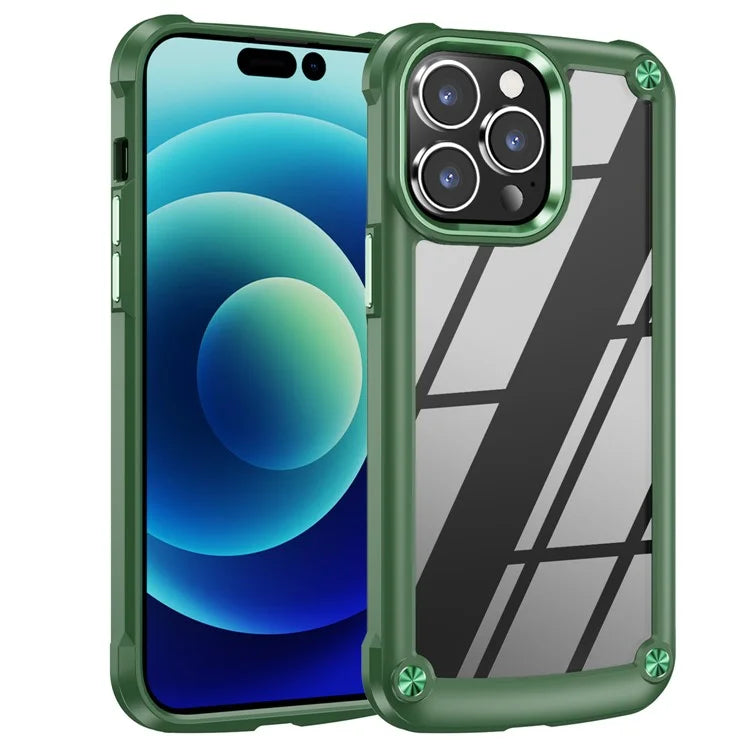 For iPhone 16 Pro Case PC + TPU Shockproof Anti-Scratch Phone Cover
