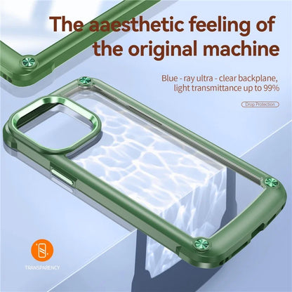 For iPhone 16 Pro Case PC + TPU Shockproof Anti-Scratch Phone Cover