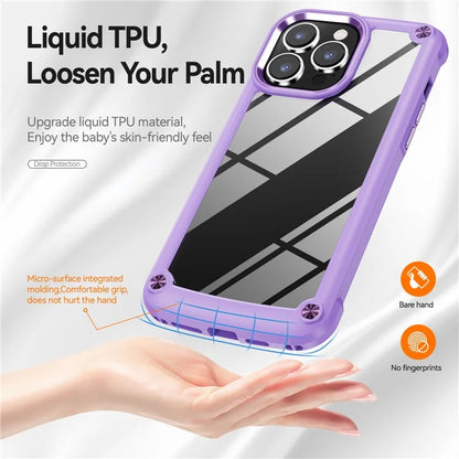 For iPhone 16 Pro Case PC + TPU Shockproof Anti-Scratch Phone Cover