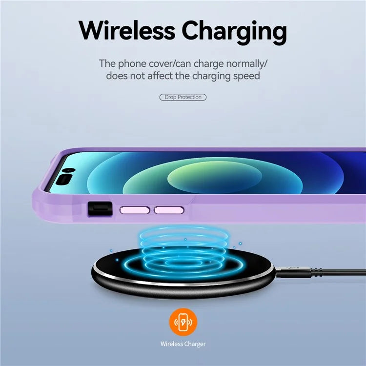 For iPhone 16 Pro Case PC + TPU Shockproof Anti-Scratch Phone Cover