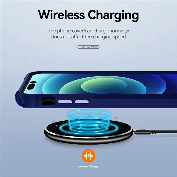 For iPhone 16 Pro Max Case Hybrid PC + TPU Back Phone Cover with Alloy Lens Frame