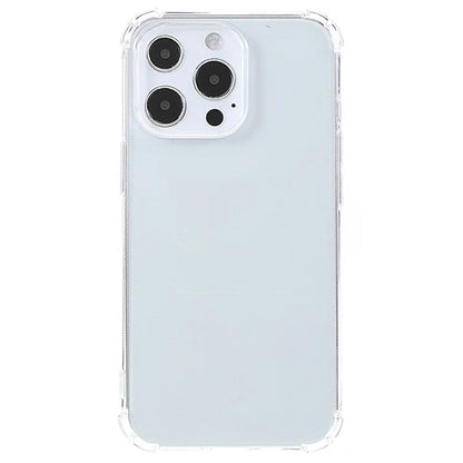For iPhone 16 Pro Case TPU Four Corners Protective Cover Transparent