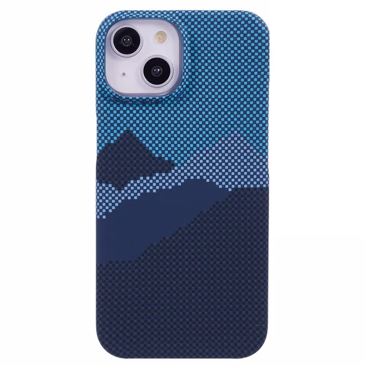 For iPhone 13 Case Stylish Pattern Luminous Anti-Drop PC Phone Cover