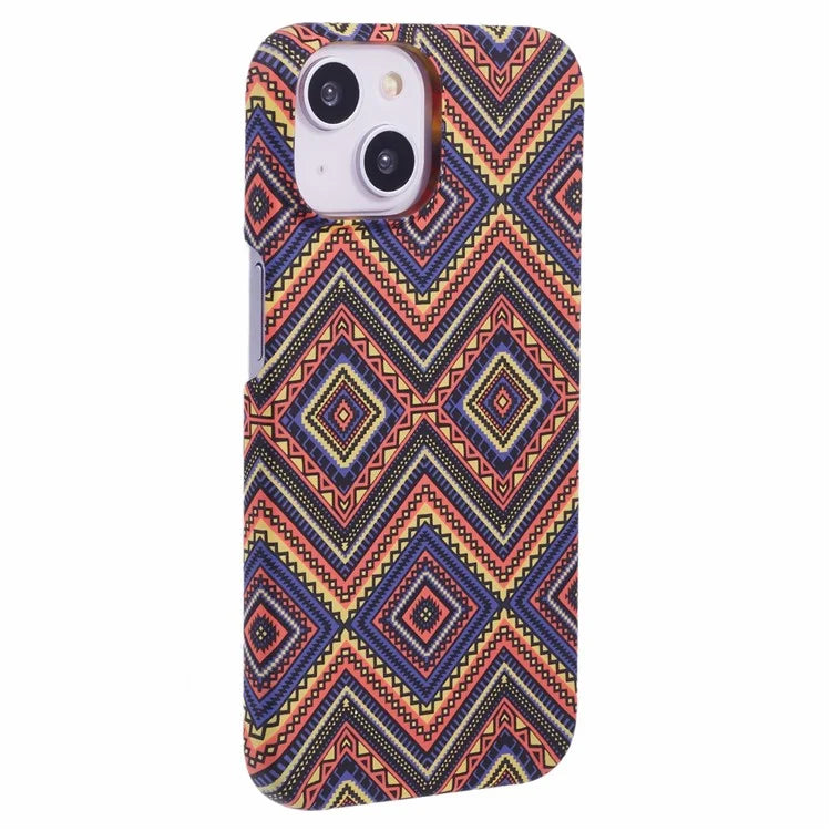 For iPhone 13 Case Stylish Pattern Luminous Anti-Drop PC Phone Cover