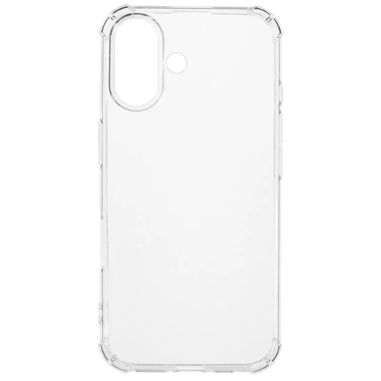 For iPhone 16 Case Transparent Soft TPU Phone Cover 4 Corner Air Cushion