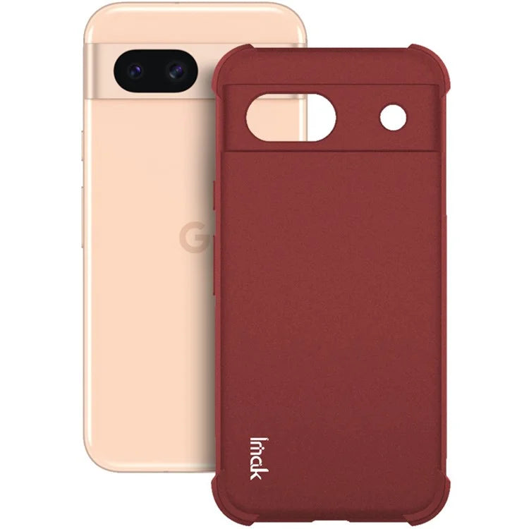 IMAK For Google Pixel 8a Case Reinforced Corners Matte TPU Phone Cover