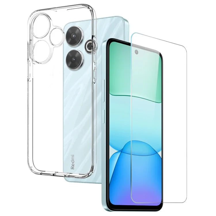 NORTHJO For Xiaomi Redmi 13 4G TPU Case and Screen Protector Set