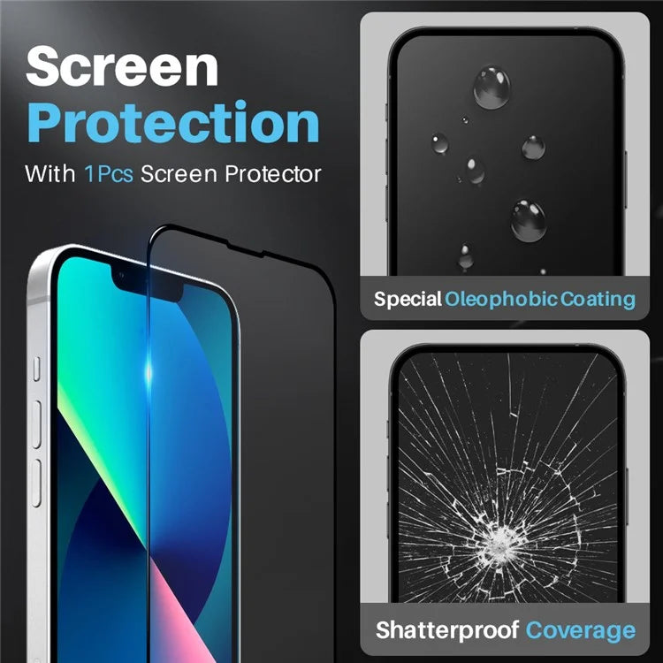 NORTHJO For iPhone 14 Plus Case PC+TPU Phone Cover + Screen Protector + Camera Lens Protector