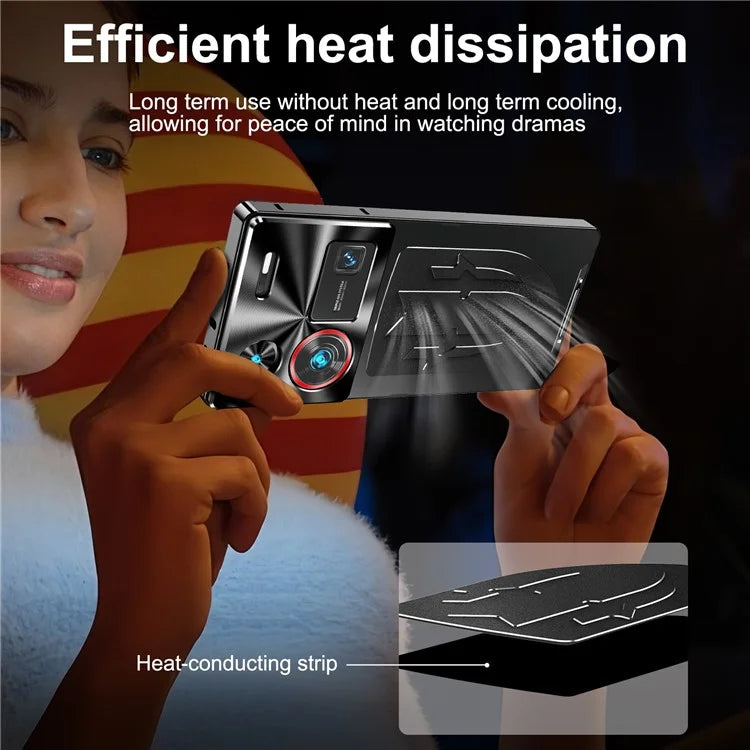 For ZTE nubia Z60 Ultra Case Aluminium Alloy+PC Phone Cover Graphene Heat Dissipation