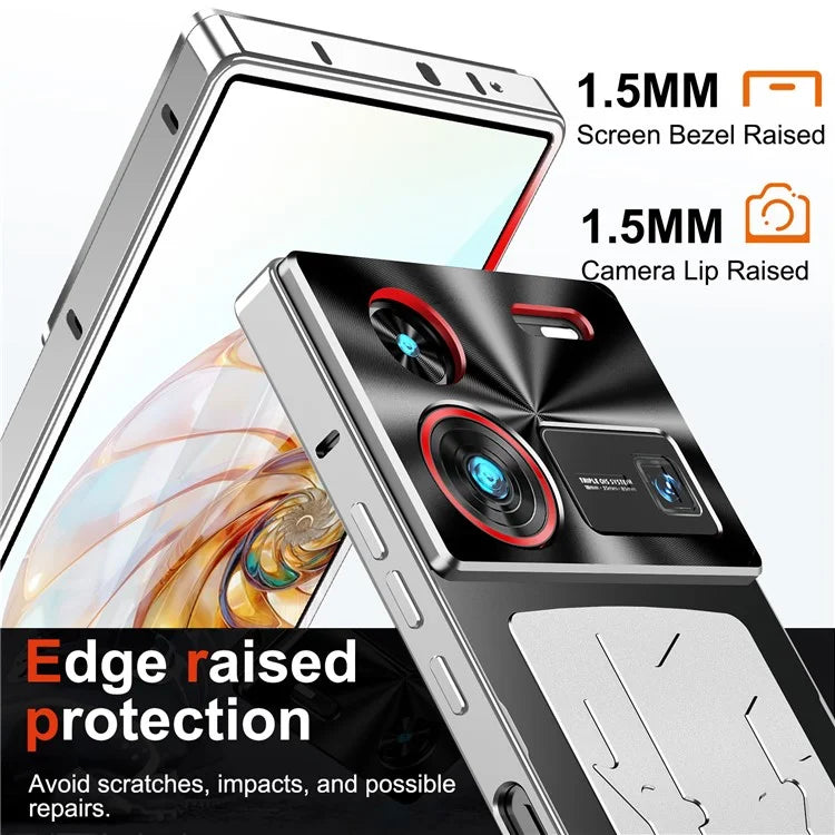 For ZTE nubia Z60 Ultra Case Aluminium Alloy+PC Phone Cover Graphene Heat Dissipation