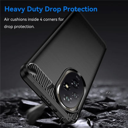 For Honor 200 5G Case Carbon Fiber Texture Brushed TPU Soft Phone Cover