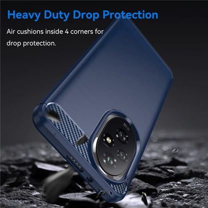 For Honor 200 5G Case Carbon Fiber Texture Brushed TPU Soft Phone Cover