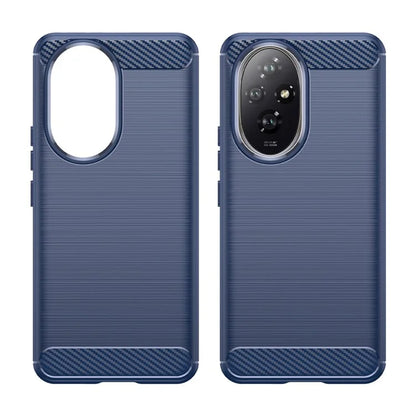 For Honor 200 5G Case Carbon Fiber Texture Brushed TPU Soft Phone Cover