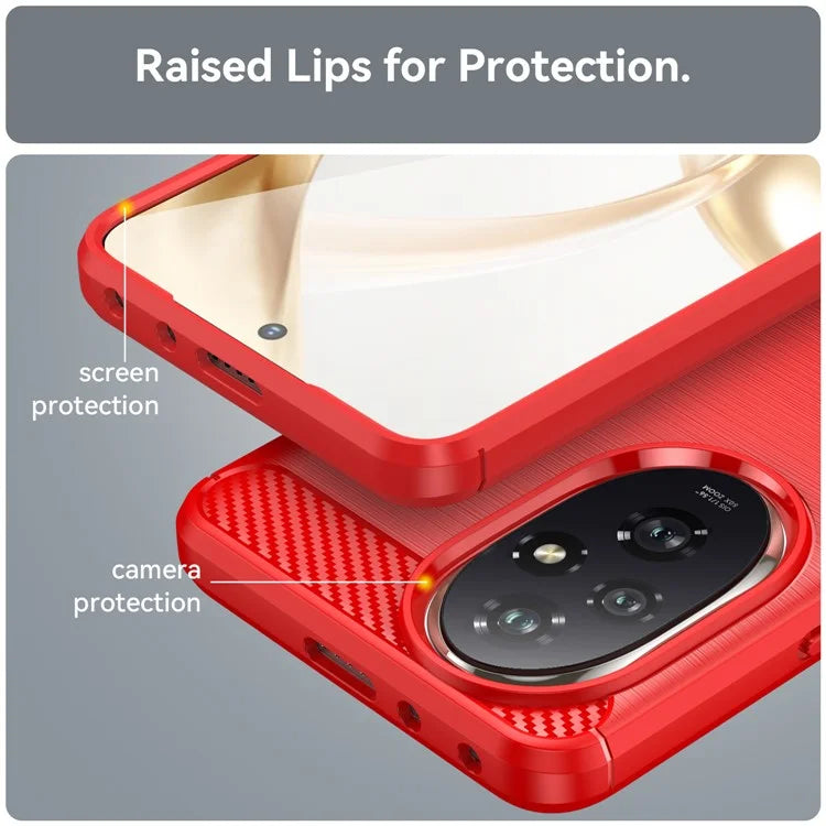 For Honor 200 Pro 5G Case Brushed Soft TPU Anti-Fall Phone Protective Cover