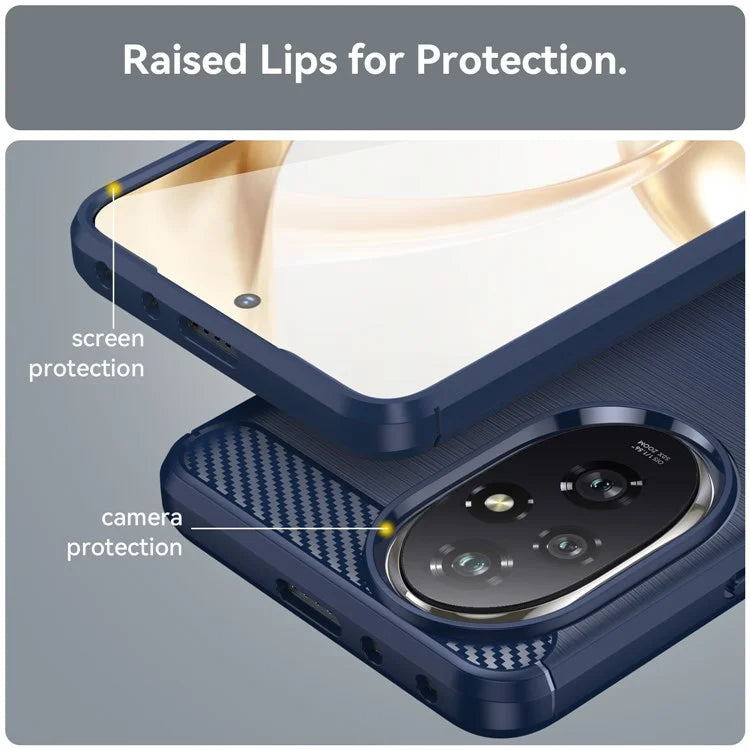 For Honor 200 Pro 5G Case Brushed Soft TPU Anti-Fall Phone Protective Cover