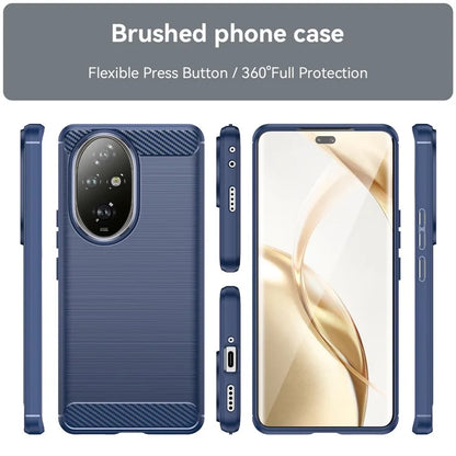 For Honor 200 Pro 5G Case Brushed Soft TPU Anti-Fall Phone Protective Cover