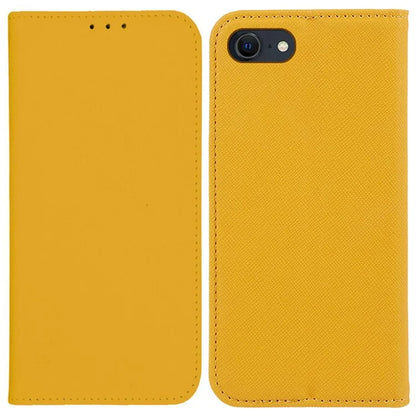 For iPhone SE (2024) Case Wallet PU Leather Phone Cover Cross Texture Magnetic Absorption