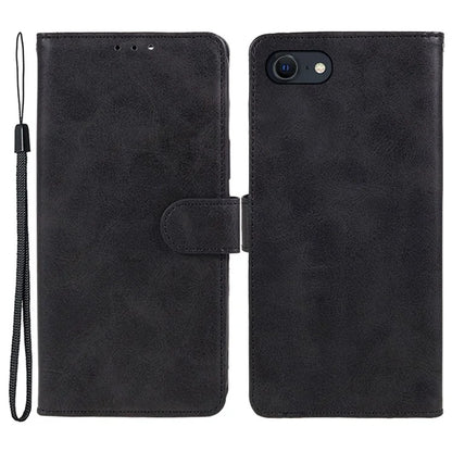 For iPhone SE (2024) Case Calf Texture Leather Phone Cover Full Shockproof Protection